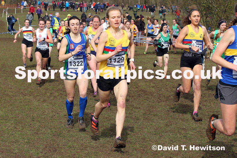 Senior women, 2020 British Athletics Inter Counties Cross Country Champs., Prestwold Hall, Loughborough. Photo: David T. Hewitson/Sports for All Pics